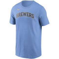 Christian Yelich Milwaukee Brewers Name & Number T-Shirt Light Blue
