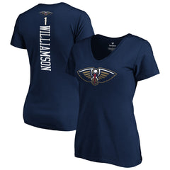 Zion Williamson New Orleans Pelicans Women's 2019 NBA Draft Playmaker Name & Number V-Neck T-Shirt - Navy outlet