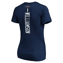 Zion Williamson New Orleans Pelicans Women's 2019 NBA Draft Playmaker Name & Number V-Neck T-Shirt - Navy outlet