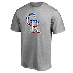 Charlie Blackmon Colorado Rockies Banner Wave Name & Number T-Shirt Heathered Gray