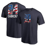 Miguel Cabrera Detroit Tigers Banner Wave Name & Number T-Shirt Navy