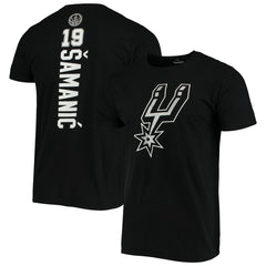 Luka Samanic San Antonio Spurs Playmaker Name & Number Logo T-Shirt - Black outlet