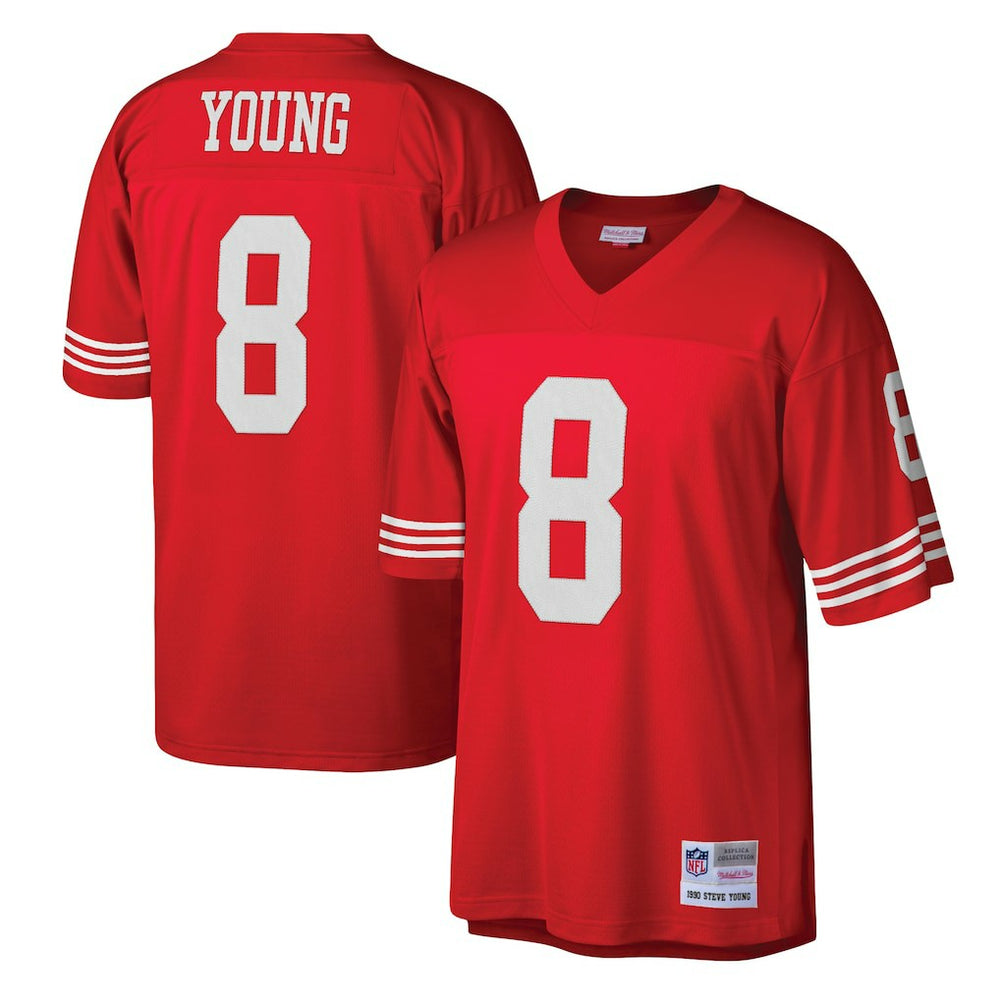 Steve Young San Francisco 49ers Legacy Replica Jersey - Scarlet on sale