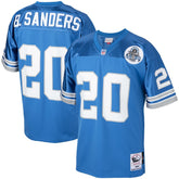 Barry Sanders Detroit Lions 1993 Authentic Throwback Retired Player Jersey - Blue for sale