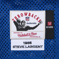 Steve Largent Seattle Seahawks 1985 Authentic Throwback Retired Player Jersey - Royal sale
