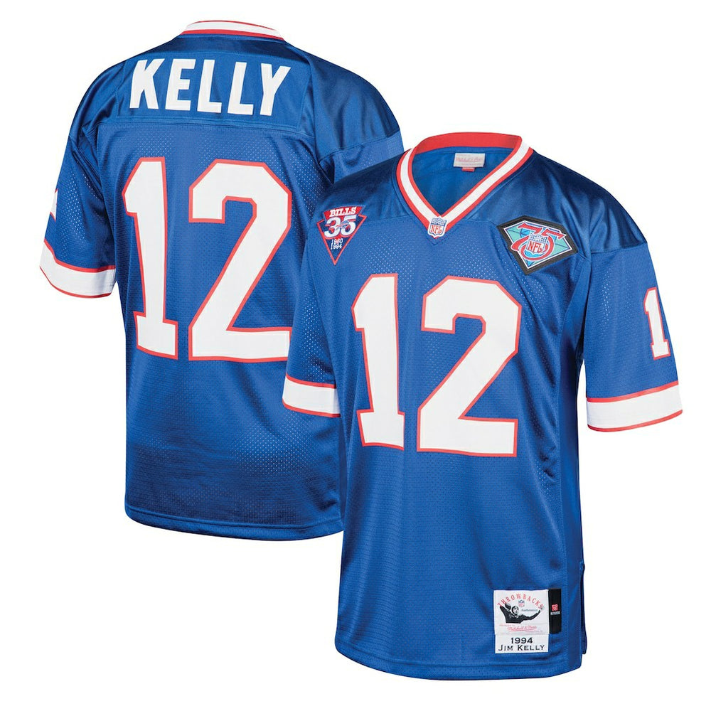Jim Kelly Buffalo Bills 1994 Authentic Throwback Retired Player Jersey - Royal outlet