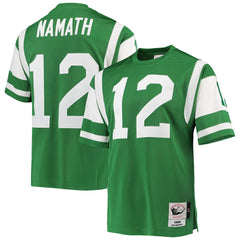 Joe Namath New York Jets 1968 Authentic Throwback Retired Player Jersey - Green for sale