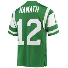 Joe Namath New York Jets 1968 Authentic Throwback Retired Player Jersey - Green for sale