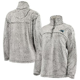 Carolina Panthers G-III 4Her by Carl Banks Women's Sherpa Quarter-Zip Pullover Jacket - Gray cheap