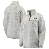 Philadelphia Eagles Women's Sherpa Quarter-Zip Pullover Jacket - Gray cheap