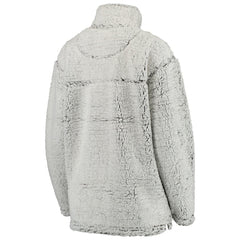 Philadelphia Eagles Women's Sherpa Quarter-Zip Pullover Jacket - Gray cheap