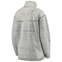 Kansas City Chiefs Women's Sherpa Quarter-Zip Pullover Jacket - Gray sale