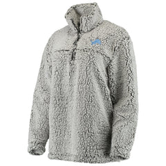 Detroit Lions Women's Sherpa Quarter-Zip Pullover Jacket - Gray cheap
