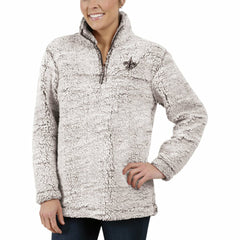 New Orleans Saints G-III 4Her by Carl Banks Women's Sherpa Quarter-Zip Pullover Jacket - Gray discount