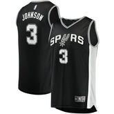 Keldon Johnson San Antonio Spurs Fast Break Replica Jersey Black - Icon Edition cheap