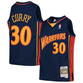 Stephen Curry Golden State Warriors Youth 2009-10 Hardwood Classics Swingman Throwback Jersey sale - Navy cheap