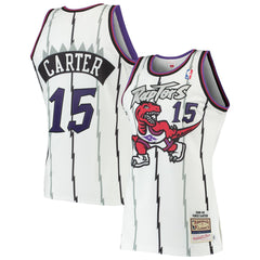 Vince Carter Toronto Raptors 1998/99 Hardwood Classics Authentic Jersey - White cheap