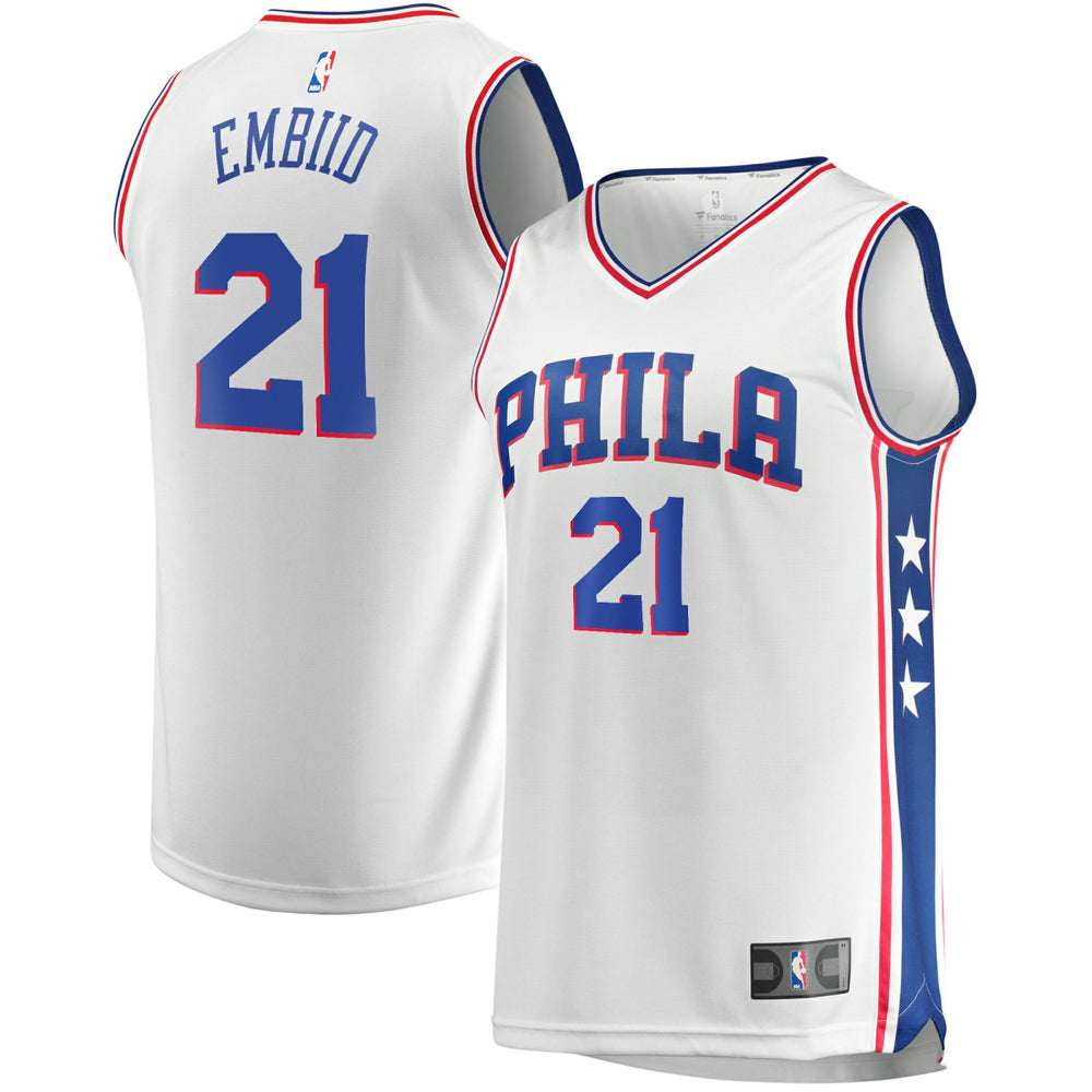 Joel Embiid Philadelphia 76ers Replica Jersey - Association Edition - White on sale