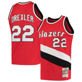 Clyde Drexler Portland Trail Blazers 1983/84 Hardwood Classics Swingman Jersey - Red cheap