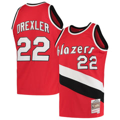 Clyde Drexler Portland Trail Blazers 1983/84 Hardwood Classics Swingman Jersey - Red cheap