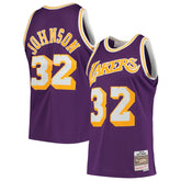 Magic Johnson Los Angeles Lakers 1984/85 Hardwood Classics Swingman Jersey - Purple on sale