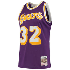 Magic Johnson Los Angeles Lakers 1984/85 Hardwood Classics Swingman Jersey - Purple on sale