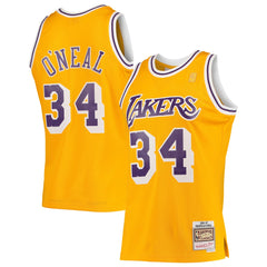 Shaquille O'Neal Los Angeles Lakers 1996/97 Hardwood Classics Swingman Jersey - Gold on sale