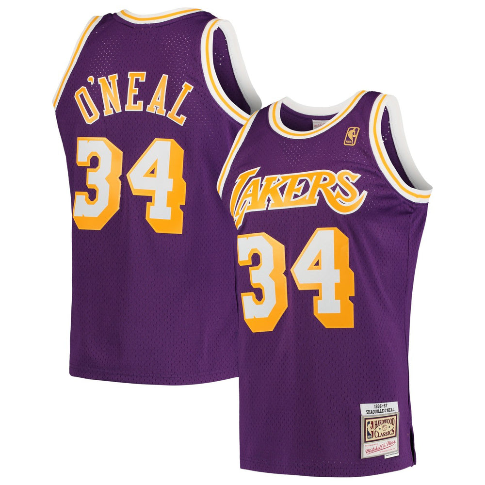 Shaquille O'Neal Los Angeles Lakers Hardwood Classics Swingman Jersey - Purple outlet