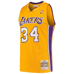 Shaquille O'Neal Los Angeles Lakers Hardwood Classics Swingman Jersey - Gold sale
