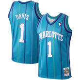 Baron Davis Charlotte Hornets 1999/00 Hardwood Classics Swingman Jersey - Teal online