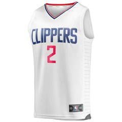 Kawhi Leonard LA Clippers Fast Break Replica Player Jersey - White - Association Edition outlet