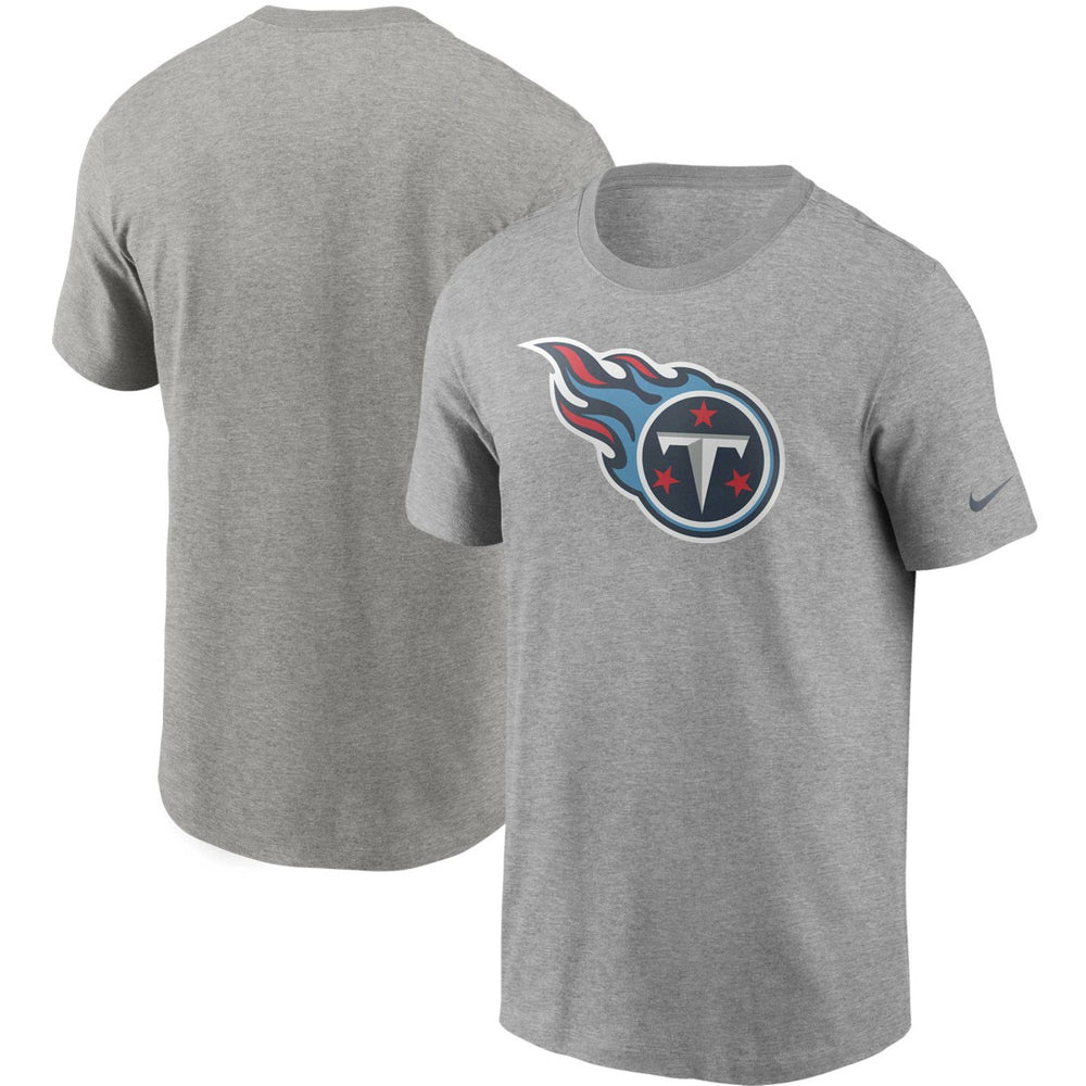 Tennessee Titans Primetime Logo Essential T-Shirt - Heather Gray sale
