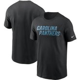 Carolina Panthers Team Wordmark T-Shirt - Black discount