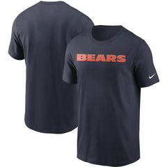 Chicago Bears Team Wordmark T-Shirt - Navy sale