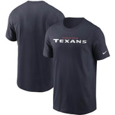 Houston Texans Team Wordmark T-Shirt - Navy discount