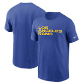Los Angeles Rams Team Wordmark T-Shirt - Royal discount
