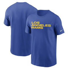 Los Angeles Rams Team Wordmark T-Shirt - Royal discount