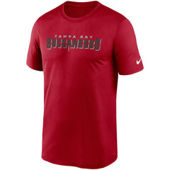 Tampa Bay Buccaneers Wordmark Legend Performance T-Shirt - Red sale