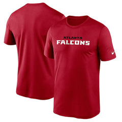 Atlanta Falcons Wordmark Legend Performance T-Shirt - Red sale
