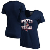 New England Patriots Women's Hometown Refresh V-Neck T-Shirt - Navy online