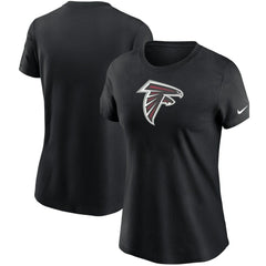 Atlanta Falcons Women's Logo Essential T-Shirt - Black on sale