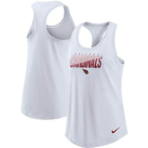 Arizona Cardinals Women's Light Impact Performance Racerback Tank Top - White sale