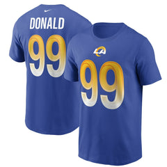 Aaron Donald Los Angeles Rams Name & Number T-Shirt - Royal discount