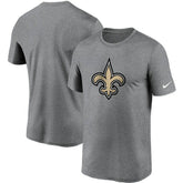 New Orleans Saints Logo Essential Legend Performance T-Shirt - Heathered Charcoal discount