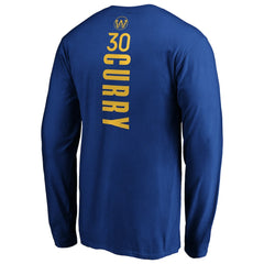Stephen Curry Golden State Warriors Playmaker Name & Number Long Sleeve T-Shirt sale - Royal online