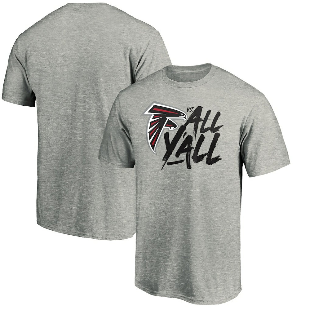 Atlanta Falcons Falcons vs. All Y'all T-Shirt - Heather Gray online