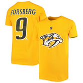 Filip Forsberg Nashville Predators Youth Player Name & Number T-Shirt - Gold T-shirts