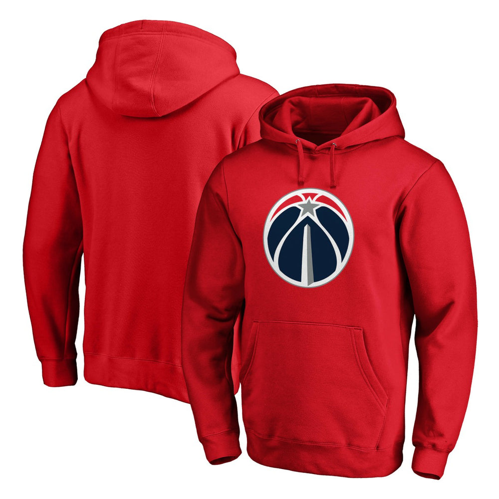 Washington Wizards Icon Primary Logo Fitted Pullover Hoodie - Red on sale