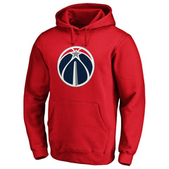 Washington Wizards Icon Primary Logo Fitted Pullover Hoodie - Red on sale
