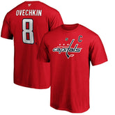 Alexander Ovechkin Washington Capitals Fanatics Authentic Stack Player Name & Number T-Shirt - Red T-shirts